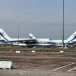 Вантажний літак Ан-124 в аеропорту Лейпциг/Галле